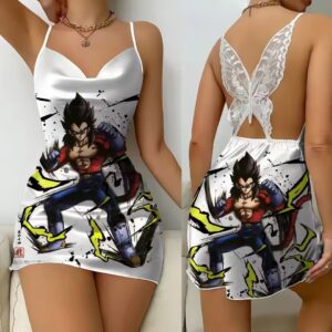 Saiyan Warrior SSJ4 Vegeta Power Art Dragon Ball Slip Dress