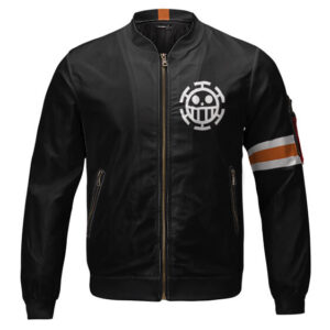 Donquixote Rosinante Corazon Logo Black Bomber Jacket (Kids & Adults)