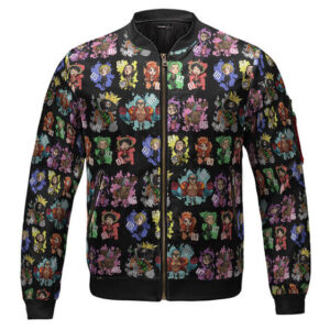 Chibi Straw Hat Pirate Members Pattern Bomber Jacket (Kids & Adults)