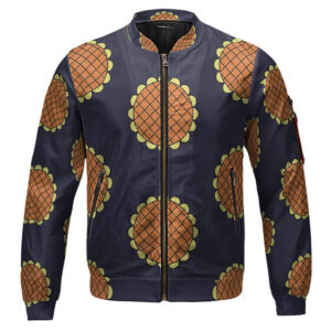 Luffy Dressrosa Arc Sunflower Cosplay Pattern Bomber Jacket (Kids & Adults)