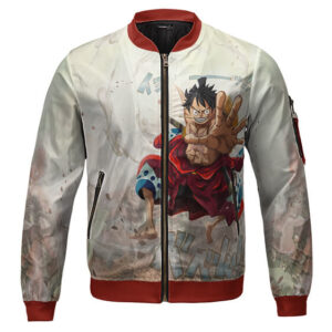 Luffy Wearing Kimono Gomu Gomu No Mi Attack Bomber Jacket (Kids & Adults)
