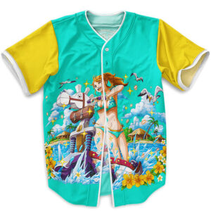 One Piece Nami Art Design Fashionable Baseball Jersey (Kids & Adults)