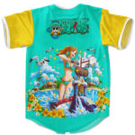 BSJ695 - One Piece Nami Art Design Fashionable Baseball Jersey SUB2