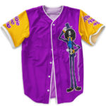 BSJ701 - One Piece Brook Character Design Violet Baseball Jersey MAIN