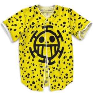 One Trafalgar Law Costume Design Yellow Baseball Shirt (Kids & Adults)