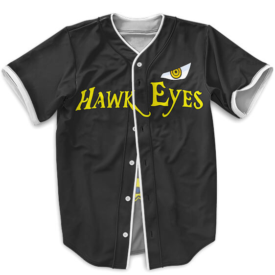 BSJ712 - One Piece Dracule Mihawk Black Stylish Baseball Uniform MAIN