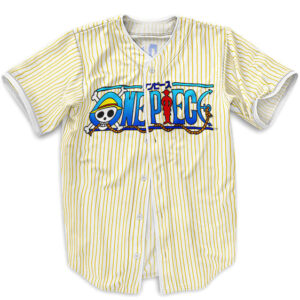 Fashionable One Piece Logo Design Baseball Uniform (Kids & Adults)