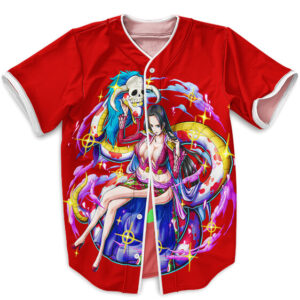 Amazing Boa Hancock And Salome Art With Logo Baseball Jersey (Kids & Adults)