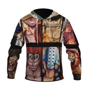 One Piece Luffy Zoro Worst Generation Members Badass Hoodie (Kids & Adults)