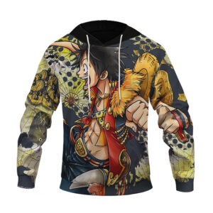 One Piece Monkey D. Luffy Whiskey Peak Arc Art Cool Hoodie (Kids & Adults)