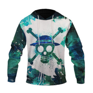 One Piece Straw Hat Pirates Skull Logo Symbol Dope Hoodie (Kids & Adults)