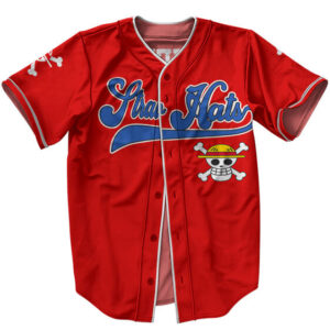 Dope Straw Hat Pirates Logo Luffy Baseball Shirt (Kids & Adults)