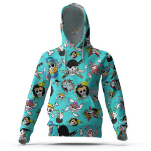 Straw Hat Pirates Skull Symbols Hooded Jacket (Kids & Adults)