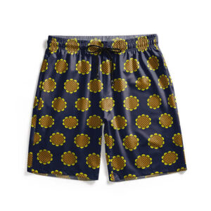 Luffy Dressrosa Sunflower Pattern Swim Trunks (Kids & Adults)