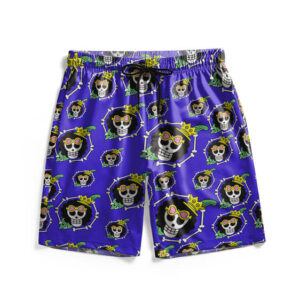 One Piece Brook Skull Pattern Men’s Swim Trunks (Kids & Adults)