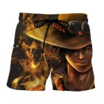 One Piece Blazing Fire Fist Ace Pirate Fierce Boardshorts (Kids & Adults)