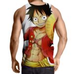 One Piece Straw Hat Monkey D Luffy Smiling Pirate Tank Top 2