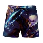 One Piece Trafalgar D Water Law Battle Face Blue Boardshorts (Kids & Adults)