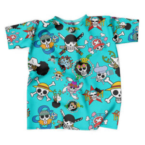 Straw Hat Pirate Members Jolly Roger Icons Tees (Kids & Adults)