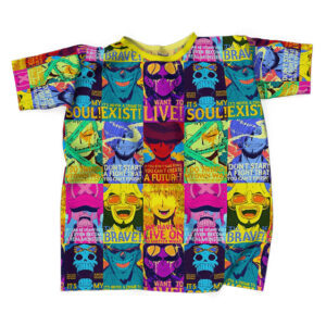 Straw Hat Crew Iconic Lines Vibrant Artwork Shirt (Kids & Adults)