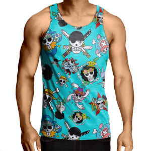 Straw Hat Pirates Jolly Roger Icons Art Tank Top (Kids & Adults)