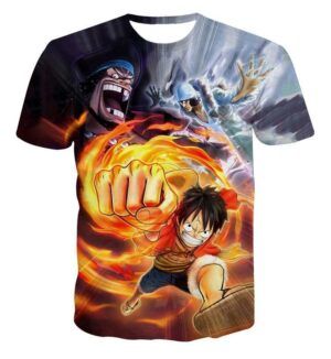 One Piece Pirate Warrior D.Luffy Marshall D.Teach Kuzan Characters T-shirt (Kids & Adults)