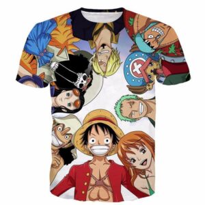 One Piece Pirate Warriors Monkey D.Luffy Funny Anime Characters T-shirt (Kids & Adults)