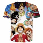 One Piece Pirate Warriors Monkey D.Luffy Funny Anime Characters T-shirt1