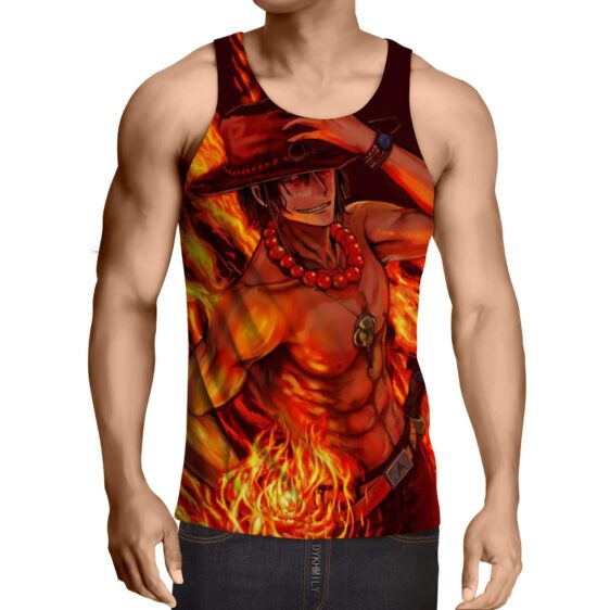 One Piece Portgas D Ace Fire Fist Power Trending Design Tank Top 1
