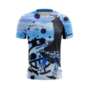 One Piece Trafalgar Law Surgeon Of Death Cool Blue T-Shirt (Kids & Adults)