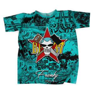 Iron Man Franky Skull Logo Manga Strips Art T-shirt (Kids & Adults)